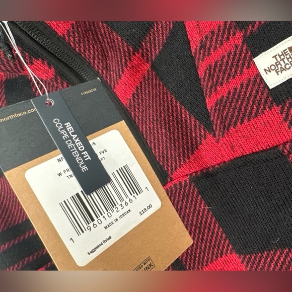 The North Face Small Plaid Crescent Hooded Zip Pullover Jacket - Picture 5 of 8
